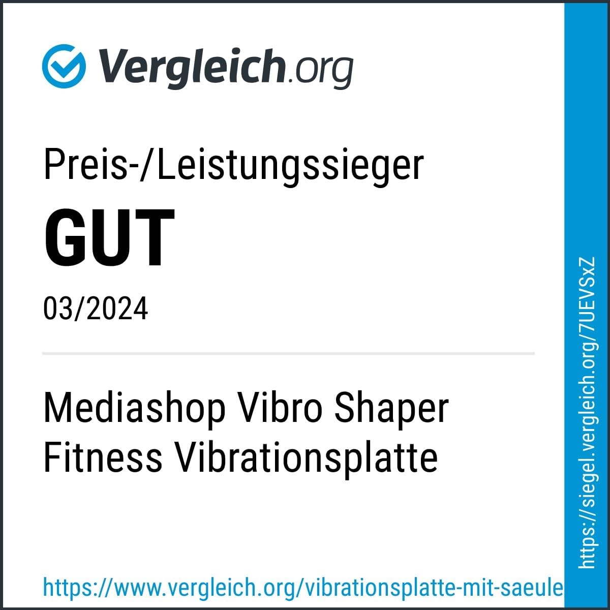 Mediashop Vibro Shaper, Fitness Vibrationsplatte, Muskelaufbau, Oszillationstechnologie, inkl. Fitnessbänder, orange