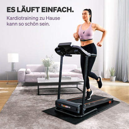 Sportstech Laufband – LED, klappbar, manuelle Steigung, Bluetooth, max. 120 kg, 10-14 km/h, Treadmill