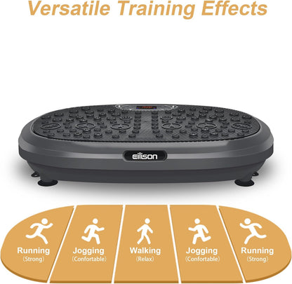 EILISON FitMax 3D XL Vibration Plate, Ganzkörper-Workout, Lymphdrainage, Gewichtsverlust, Shaping, Wellness, Recovery