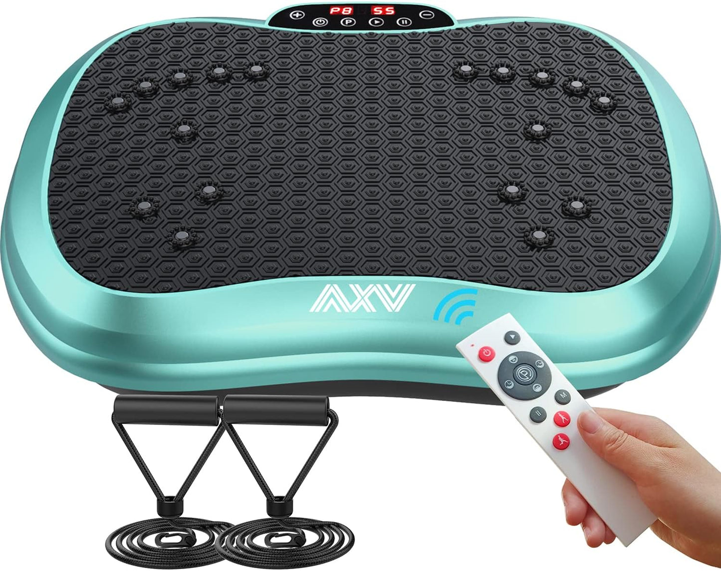 AXV Vibrationsplatte, Mini-Fitness-Plattform, Ganzkörpertraining, Lymphdrainage, Gewichtsverlust, Wellness, Heim-Fitness