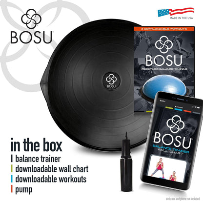 Bosu Balance Trainer Pro Limitierte Black Edition 65 x 22 cm