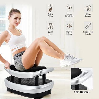 EILISON Elite Rüttelplatte, Ganzkörpertraining, Vibration, Loop Bands, Home Fitness, Gewichtsverlust, Toning, Wellness